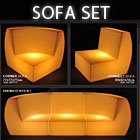 Ledcore Glowlines - Assembled Sofa Set ( GWL-SS7177 GWL-SS7266 )